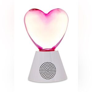 Pink Heart Shaped Portable Bluetooth Speaker and Motion Lamp. Brand New.